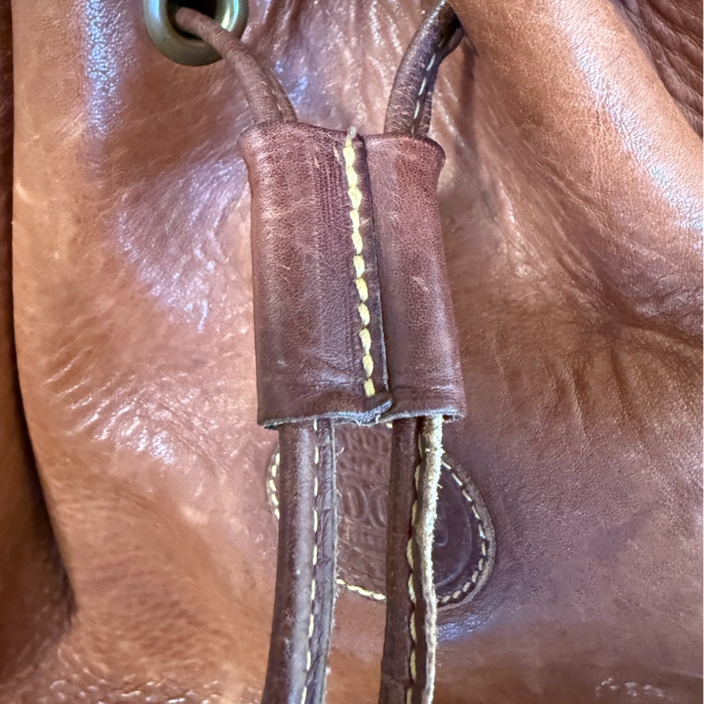Vintage Roots Canada Full Grain Leather Rucksack Backpack – Cognac Patina - Picture 7 of 7